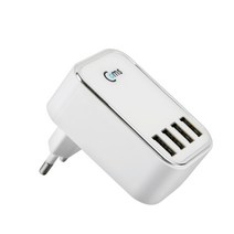 BiLe LG Q92 5G 4포트 멀티 충전기 4.5A/22.5W/220V 아답터/어댑터, 1개, KT974-White