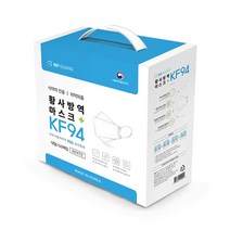 엠피가드 국내생산 KF94 황사방역 마스크 선물세트 대형 50매 개별포장, 1개, 화이트