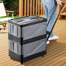 수레 폴딩박스카트 리브리움 미니 캠핑용손수레 캐리어 캠핑웨건, 리브리움 폴딩박스 그레이, 1개