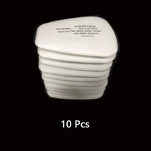 비재호흡마스크 1030Pcs 5N11 코튼 필터 501 커버 교체 3M 6001600, 10Pcs filters
