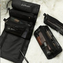 아필코 휴대용 분리형 화장품 수납 파우치 블랙