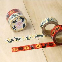 키티야 일본 수입 지브리가 가득 마스킹 테이프 세트 지지, 단품