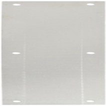 Rockwood 70B.28 Aluminum Standard Push Plate Four Beveled Edges 15” Height x 3-1/2” Width x 0.050”, 1
