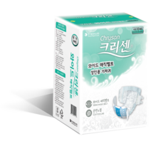 크리센 성인용 기저귀 와이드 매직벨트 대형 80매 (10매 x 8팩)