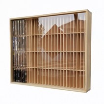 CD LP 블루레이 타이틀 수납장 디스플레이 전시, 커버리스 PS 블루레이 디스크 75개