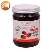 누티바 오가닉 레드 팜 오일 15 fl oz, 3팩