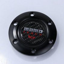 스티어링 휠 호환용 Jdm 이탈리아 momo 탄소 섬유 자동차 경적 버튼 스포츠 스티어링 휠 센터 캡 범용, 02 WHITE