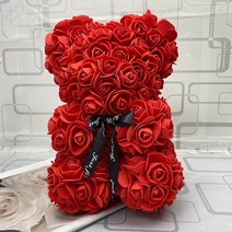 발렌타인 화이트 데이 졸업 선물 곰인형 꽃 다발 남자 여차 2019 발렌타인 데이 선물 25cm 빨간 장미 테디, 01 25cm No Box