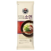 CJ 제일제면소 소면 멸치 잔치 비빔 열무 국수 골뱅이무침 오징어볶음 가족 식사 홈파티 음식 500G, 1개