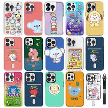 갤럭시S10플러스 BT21 코야 알제이 미니니 버디 그린 소프트 투명 카드 홀로그램 아쿠아 젤리 케이스 G975