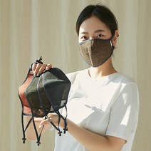 천연염색 트러블 피부 자극 없는 아토피 수제 삼베 얇은 면 천 마스크, 분홍색