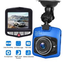 차량 블랙박스 채널 1 2 후방 카메라1080P 2.4 "LCD 자동차 DVR 카메라 IR 야간 투시경 비디오 운전, 02 Blue_03 아무도