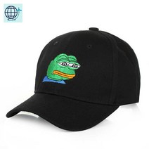 귀여운 패션 야구모자 캡, 조절 가능, 청개구리