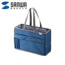 강원전자 산와서플라이 BAG-TW2BL 비즈니스 스퀘어 가방 (블루)