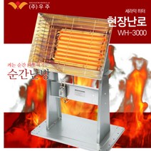 현장용 난로 공업용 작업장 공장 열방출 원적외선 반사판 히터 산업용 공장용 대형 전기히터 금속판 열풍기 전기난로 대용량 3000W 3KW, 3KW겸용(2단조절)