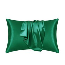 편안한 새틴 헤어 뷰티 베개 케이스 홈 데코 베개 커버 쿠션 홈 데코, 02 51cm x 76cm, 11 green_02 51cm x 76cm