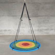 회전그네 야외 놀이터 경치 공원 유치원 어린이 다중 라운드 새 둥지, 무지개 직경 100cm