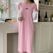 살림앤 국내제작 플라워 자수 레이어드 데일리 원피스