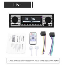 블루투스카오디오 차량용 MP3 플레이어 HD FM 라디오 블루투스 호환 핸즈프리 통화 U 디스크 카드 Aux, 01.silver black, 01 silver black