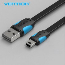 Vention-미니 usb 케이블 0.5m 1m 2m 휴대폰용 데이터 충전기 핸드폰 MP3 MP4 GPS 카메라 HDD, 04 black 150cm, 04 black 150cm