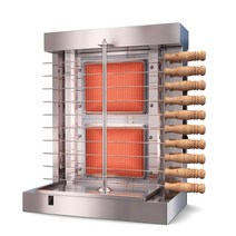 110v 220v 가스 케밥 shawarma 난방 바베큐 양고기 철판 수직 회전 고기 로스터 가정용 기계, 220V 50HZ