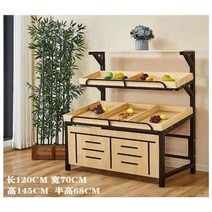 빵진열대 슈퍼 선반 편의점 2단 원목 과자 매장 나무 곤도라 3단 선반, 7