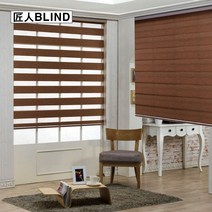 장인블라인드 110cm x 130cm 수퍼우드룩 콤비 블라인드 맞춤사이즈 주문