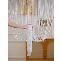 가림막 실커튼 문발 커튼 비즈발 tassel 프린지 스트링 도어 1x2 m wood 및