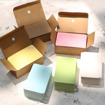 고급 켄트지 파스텔 메모지 캘리그라피 메시지 카드지, 핑크