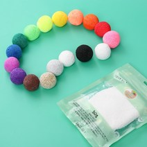 고무 찰흙 컬러 볼클레이 촉감 점토 놀이 50g 17종, 17 은펄