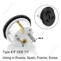돼지코 어댑터 일본여행 EU 플러그 16A 250V 여행 변환기 2 라운드 소켓 범용 AU 미국 영국 CN AC 벽, 9개_회백색