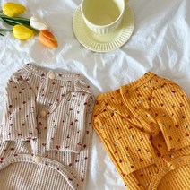 앵두 강아지가디건 강아지 봄 가을 옷 S-XL, 베이지