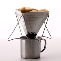 커빙 감성 캠핑 스텐 핸드드립 세트 드리퍼, 캠핑스텐핸드드립세트