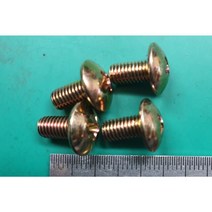 [볼트] 머쉰나사 트러스머리+ M5 L10 철 천연색아연도금/우산머리볼트+ 200개