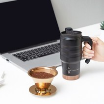 빈플러스 티타늄 스텐 커피 드리퍼 스텐 핸들 텀블러 핸드드립세트 530ml 600ml, 빈플러스 티타늄 드리퍼 + 핸들 텀블러 600ml