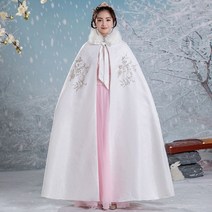 그레이 겨울 여성 무사복 어른 계량 생활 한복 철릭 원피스 사극 드라마 촬영