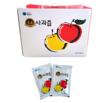 청송 저온착즙 100% 생 사과즙 사과쥬스 한박스 50포 100포 맛있는 시원한 추천 무첨가 주스 신선한 달콤한, 110ml 50포, 사과즙 1박스