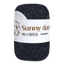 [니뜨] 써니데이즈실(10+1) (60g) [뜨개실도안제공], 20_블랙