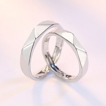 샤인 퀼팅 은반지 커플링세트 RC07