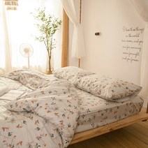 홑이불세트 이불 100% 코 튼 인쇄 시트 아름 다운 패턴 선명한 편안한 침구 올 시즌 침대 커버 베개 케이스 1 조각 TJ6936, [09] Quilt Cover220x240cm, [04] Pattern 5