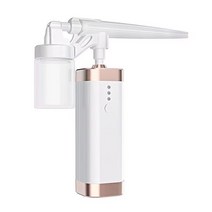 가정용산소발생기 산소 주입 보습 나노 뷰티 머신 에어 브러시 스프레이 세트 휴대용 USB 충전 네일 아트 페이스 페이셜 스티머, [01] 백색
