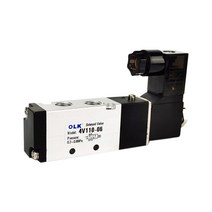 4V110-06 5 웨이 2 위치 1/8 "공압 제어 솔레노이드 밸브 DC 24V 12V AC 110V AC220V 4mm 6mm 8mm 피, 01 Only 4V110-06_02 AC110V