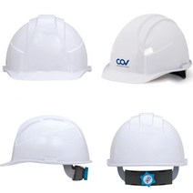 건축 공사현장 머리보호 자동턱끈 안전모 위험방지 노가다 신호수 작업자, A형 자동(귀)-백색
