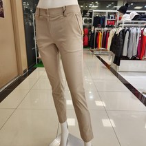 [슈페리어] 2023 SS 뒤 오비라인 밴딩처리 자수 포인트를 주어 준 일자핏 여성 골프팬츠 IW0DSL102 인천논현, 73, 베이지