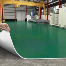 PVC 플라스틱 바닥 가죽 상업 매트 방수 미끄럼 방지 바닥 장판 2x5M, 순회색 1.2mm 두께 1개 = 10각