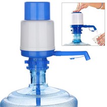 Portable Manual Water Bottle Jug Hand Pump Dispenser Camping Drinking Spigot 56 Gallon Essential Tra, [1] 파란