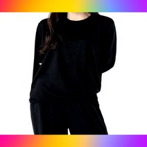 여자 츄리닝 세트 밴딩 팬츠 무지티 와이드 바지 2색