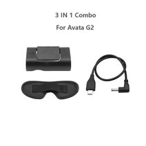 FPV드론 입문용드론 미니드론 DJI Avata FPV 고글 V2 배터리 홀더 헤드 밴드 스트랩 전원 공급 장치 케이, 11 3in1 Combo for G2