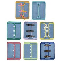 매직캐슬 인지놀이 의복소근육놀이 8종 유아놀이 헝겊, 1세트