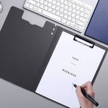 드림 세로형 덮개형 클립보드 A4 커버 파일 화일 서류철 결재판 판때기, 블랙계열